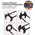 thumbnail image 3 of TFixol 7-in-1 Multi-Functional Basin Wrench Set for Faucet, Sink, and Pipe Maintenance - Black, Type A, Metal Construction, Compact Design, 3 of 6