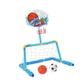 thumbnail image 1 of lionlar Soccer Net & Basketball Hoops Pool Float Set Kids Water Play for Family Kids, 1 of 9