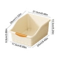 thumbnail image 3 of Wuztai Multi Functional Storage Box with Wheels, Large Capacity Plastic Storage Basket for Bathroom Kitchen, Home Organization Box with Pulley and Handle for Snacks Drinks, 3 of 6