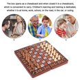 thumbnail image 2 of MesaSe 3 In 1 Folding Wooden International Chess Set Board Game Checkers Backgammon Toy  Gift, 2 of 8