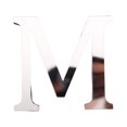 thumbnail image 1 of 1 Pcs Letter Ornament Waterproof Removable Silver-plated 3D Mirror Surface Acrylic Decal for Wedding, 1 of 9