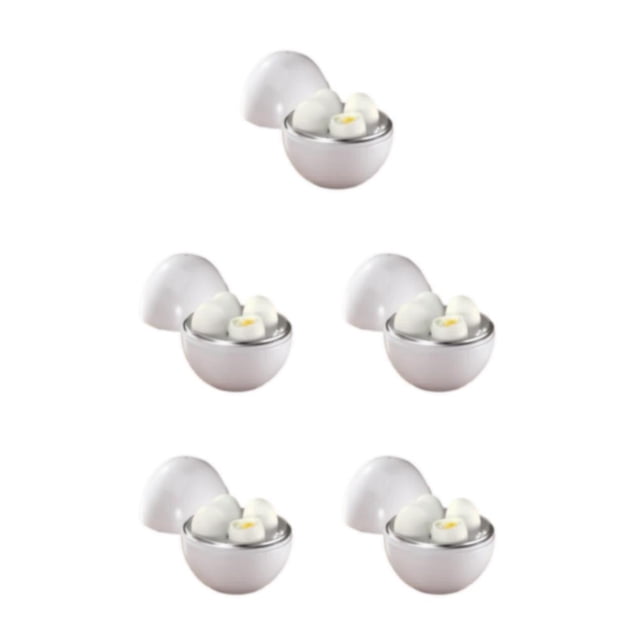 relayinert Breakfast Routine Microwave Egg Cooker Lightweight And Portable Eggs Steamer 5Set