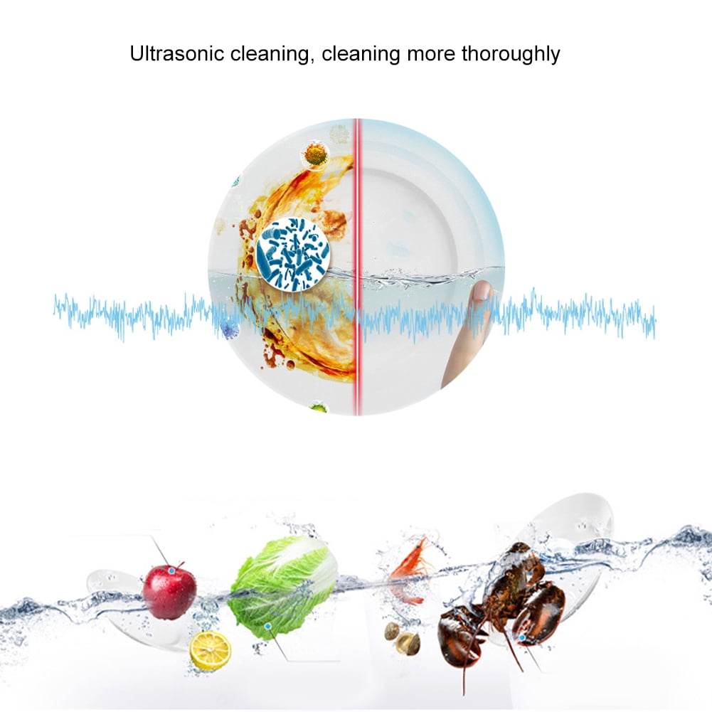 Ultrasonic Dishwasher, Multifunctional Household Usb Mini Ultrasonic Dishwasher With Support Usb Plug In Using And Can Be Set To Turn Off For 15 Minutes