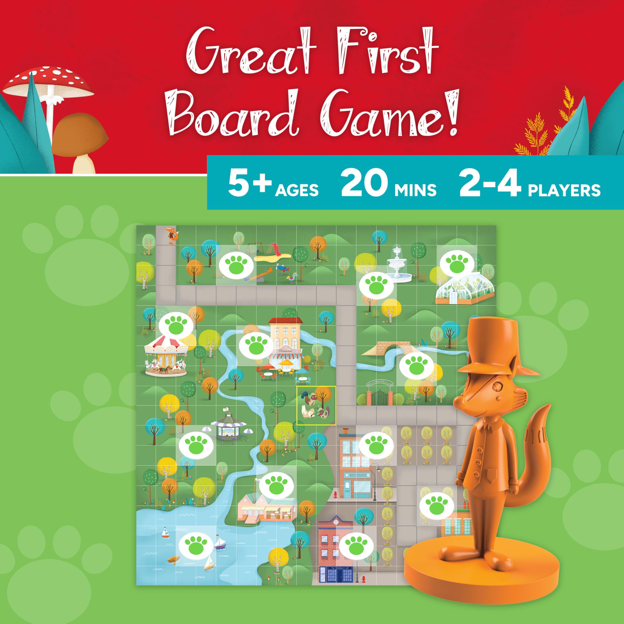 Gamewright Outfoxed! A Cooperative Whodunit Game - English Only