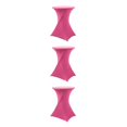 thumbnail image 4 of Wweixi Versatile Elastic Cocktail Table Set Fitting For Any Occasion Environmentally Friendly Polyester Rose Red 3Set, 4 of 6
