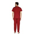 thumbnail image 4 of Inkmeso Solid Nightwear Set For Mens Tshirt And Pants Pajama Set Short Sleeve Pjs Loungewear Set, 4 of 8