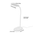 thumbnail image 3 of LED Desk Lamp Touch Control Light Natural Light Protect Eyes, ABS 5V 2.8W 5000K 12 LED Beads Neck USB White Light Touch Control Bedroom Desk Lamp, 3 of 9