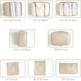thumbnail image 2 of Ensemble de 8 Cubes d'Emballage Organisateur de Voyage, Organisateurs de Bagages Cubes de Compression pour Sac de Voyage Valise, 2 of 5