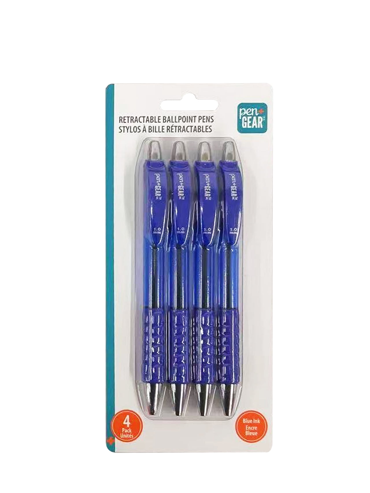 PEN + GEAR PL P+G 4PK BP RT BL, 1.0MM