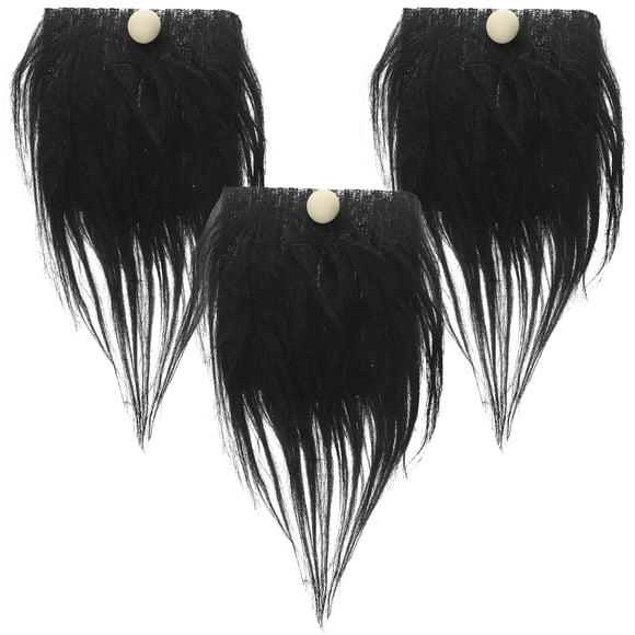 3 Ensembles Accessoires pour Barbe de Gnome Artisanat Fabrication de Gnome Pré-Coupé Barbe de Gnome Fausse Barbe