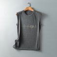 thumbnail image 4 of Pompotops Colorful Reflective Sequins Ladies Round Neck Loose Top Sleeveless T-shirt, 4 of 6
