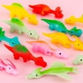 thumbnail image 3 of Dinosaur Flick Toys Stretchy Rubber Launching Game Fun Party Activities Interactive Play, 3 of 9