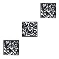 thumbnail image 2 of ZheElen 4piece Lightweight Hanging Divider Screens For Versatile Space Foldable Black Bird Chart 3Set, 2 of 6