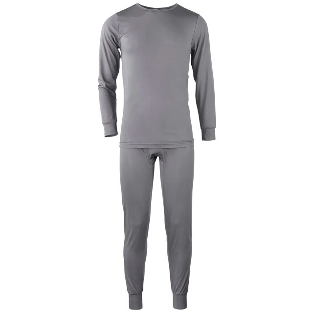 SLM Men's Two Piece Fleece Thermal Underwear Set Long Johns Top and Bottom Gift