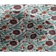 thumbnail image 4 of oneOone Viscose Chiffon Fabric Leaves & Floral Block Print Fabric BTY 42 Inch Wide, 4 of 4
