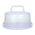 thumbnail image 2 of Wzzjkit Cake Carrier Portable Transparent Cover with Handle Two Sided Cake Holder Taste Fresh Storage Round Cake Container, Container Holds Pies, 2 of 4
