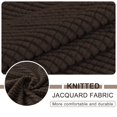 thumbnail image 3 of Housse de Canapé Extensible Jacquard 2024 Texturée Antidérapante Canapé Causeuse Gris Foncé, 3 of 6