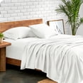 thumbnail image 4 of Bare Home Premium 1800 Collection 5-Piece Bed Sheet Set, Split King, Cream, 4 of 10