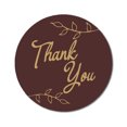 thumbnail image 1 of Darling Souvenir Rond 45 Pcs Autocollants de Vignes de Feuilles Merci Bruns Sceau d'Enveloppe de Mariage - 1,6 Pouces, 1 of 3