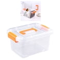 thumbnail image 1 of Plastic Storage Bin Clear Latching Buckles Portable Container Heavy Duty Box for Home Organization, 1 of 7