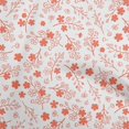 thumbnail image 1 of oneOone Polyester Spandex Dark Peach Fabric Asian Floral Fabric For Sewing Printed Craft Fabric By The Yard 56 Inch Wide, 1 of 4