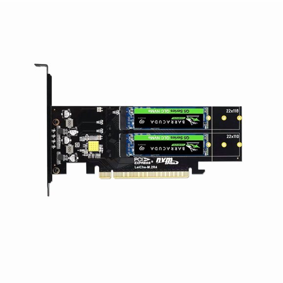 PCIe 4.0 to NVMe M.2 Expansion Card 4x NVMe Slots for PCIe Motherboard