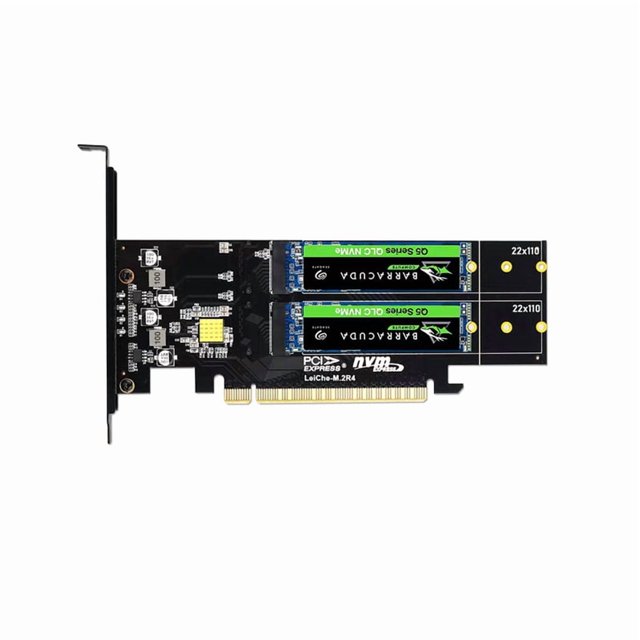 PCIe 4.0 to NVMe M.2 Expansion Card 4x NVMe Slots for PCIe Motherboard