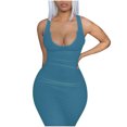 thumbnail image 1 of Birdeem Womens Sexy Tank Dress Deep V-Neck Sleeveless Ribbed Party Club Dress, 1 of 7