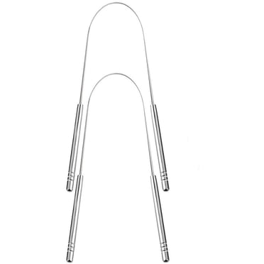 XZNGL Lot de 2 Nettoyeur de Langue en Acier Inoxydable Kit de Qualité Adhérence Traitement de l'Halitose