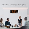 thumbnail image 4 of Large display digital clock with time, date and temperature week, 4 of 5