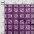 thumbnail image 2 of oneOone Viscose Jersey Purple Fabric Block Sewing Craft Projects Fabric Prints By Yard 60 Inch Wide, 2 of 5