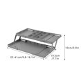 thumbnail image 2 of Two Tier Expandable Folding Drawer Organizer Efficient Storage Rack For Tabletop Jewelry And Cosmetic Items, 2 of 6