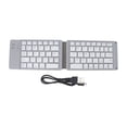thumbnail image 2 of Foldable Keyboard, Portable  Quiet Keys Keyboard, Rechargeable Inbuilt Battery Travel Keyboard, Wide Compatibility, Small Keyboard, for Laptop, Tablet, PC, 2 of 7