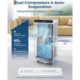 thumbnail image 2 of YUSAZENS 2-Pack 8000BTU Portable Air Conditioner, 8K Mobile Cooling Unit with White Body, White Top and Black Control Panel, ABS Compact Room AC, 2 of 5