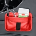 thumbnail image 2 of U-499 Red Red Automotive Storage Pouch Leather Material 17X12X2 Cm Hanging Bag #906fO, 2 of 6