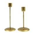 thumbnail image 4 of 2x Taper Candle Holder Candlestick Table single spider plant Centerpiece Dinner Ornament Golden, 4 of 9