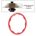 thumbnail image 4 of Rondelle de Volant Légère Entretoise de Moyeu Joint Rainuré Accessoires de Vélo de Montagne - 1mm Rouge, 4 of 10