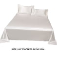 thumbnail image 3 of Amzcrzy Ice Silk Bed Sheet Set Ice Silk Bed Sheet Pillow Case 3-Piece Set - and Luxurious Soft Ice Silk Bed Sheet Suitable for All Seasons Cool Ice Silk Fabric Machine Washable, 3 of 9