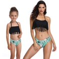 thumbnail image 2 of Girls Swimsuit High Waisted Two Pieces Bikini Set Swimwear Bathing Suits, 2 of 7
