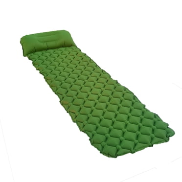 EQWLJWE Tapis de Couchage pour le Camping, Tapis de Camping Gonflable avec Pression sur les Pieds Simple Se Convertit en Double Tapis de Randonnée Léger pour Randonnée Voyage Camp Matelas Pneumatique Durable et Imperméable Tapis de Randonnée Compact