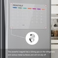 thumbnail image 4 of Magnetic Acrylic Calendar Board for Refrigerator, Monthly & Weekly Planner, Dry Erase Whiteboard, Home & Office Program Management, Clear, 4 of 7