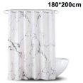 thumbnail image 1 of Marble Shower Curtain Polyester Fabric Bathroom Curtain Waterproof Shower Curtains with 12 Shower Curtain Rings 3D Digital Printing, Shower Curtains for Bathtub and Shower In Bathroom, 1 of 9
