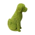 thumbnail image 1 of Flocking Animal Desktop Ornament Decorative Peeing Dog Topiary Green Figurine Home, 1 of 8