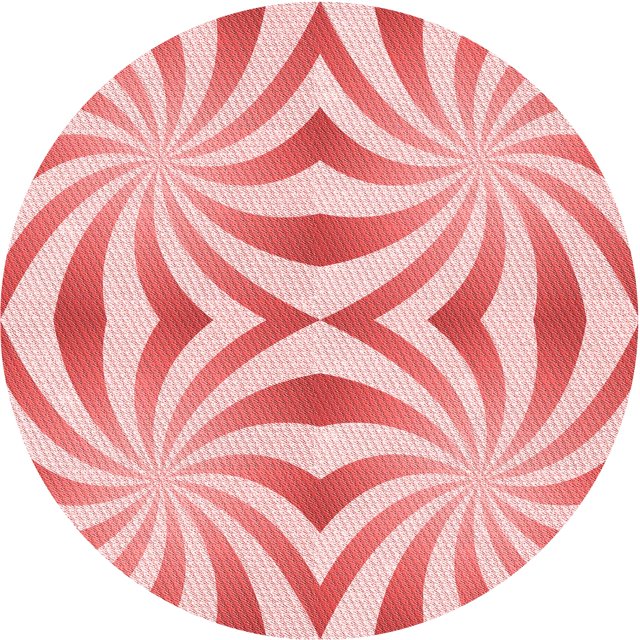Ahgly Company Tapis d'Intérieur Lavables en Machine, Carrés de Transition Rose Foncé, Carrés de 3'