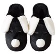 thumbnail image 1 of Winter Slides Unisex Non-skid Fuzzy Cute Dog Ear House Sandals Slip on Slippers, 1 of 10