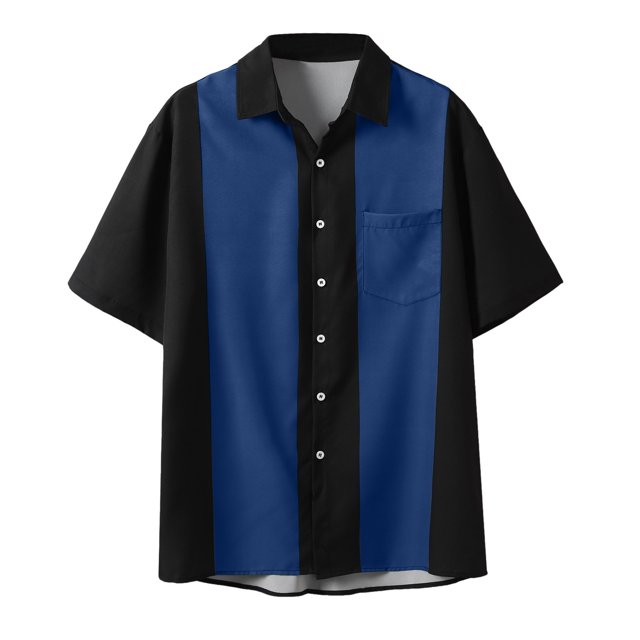 Combinaison Décontractée d'Été pour Homme à Imprimé, Chemise Grande Taille pour Homme, Chemise Courte Cool à Boutons, Manches, Col Rabattu