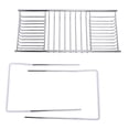 thumbnail image 2 of Stainless Steel Bathtub Tray, Adjustable Length Shower Caddy Organizer, Sturdy 63.5 to 97.5cm Bath Tray for Spa Essentials Storage, 2 of 7