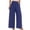AA-Navy, variante sur QATAINLAV Pantalon à Jambe Grand pour Femmes Coupe Ample Coton Lin Pantalon Palazzo Uni Décontracté Taille Élastique Pantalon d'Été de Plage avec Poches Noir P Prime By Hour