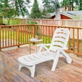 thumbnail image 3 of Costway Chaise Longue de Patio Pliante Réglable pour Terrasse, Fauteuil Inclinable à 5 Positions avec Roues, 3 of 10