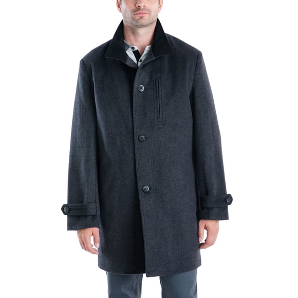 London Fog Men's Clark Classic-Fit Overcoat, Gray, 38S